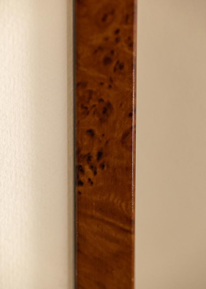 Rāmis Ares Burr Walnut 50x60 cm - Passepartout Balts 40x50 cm