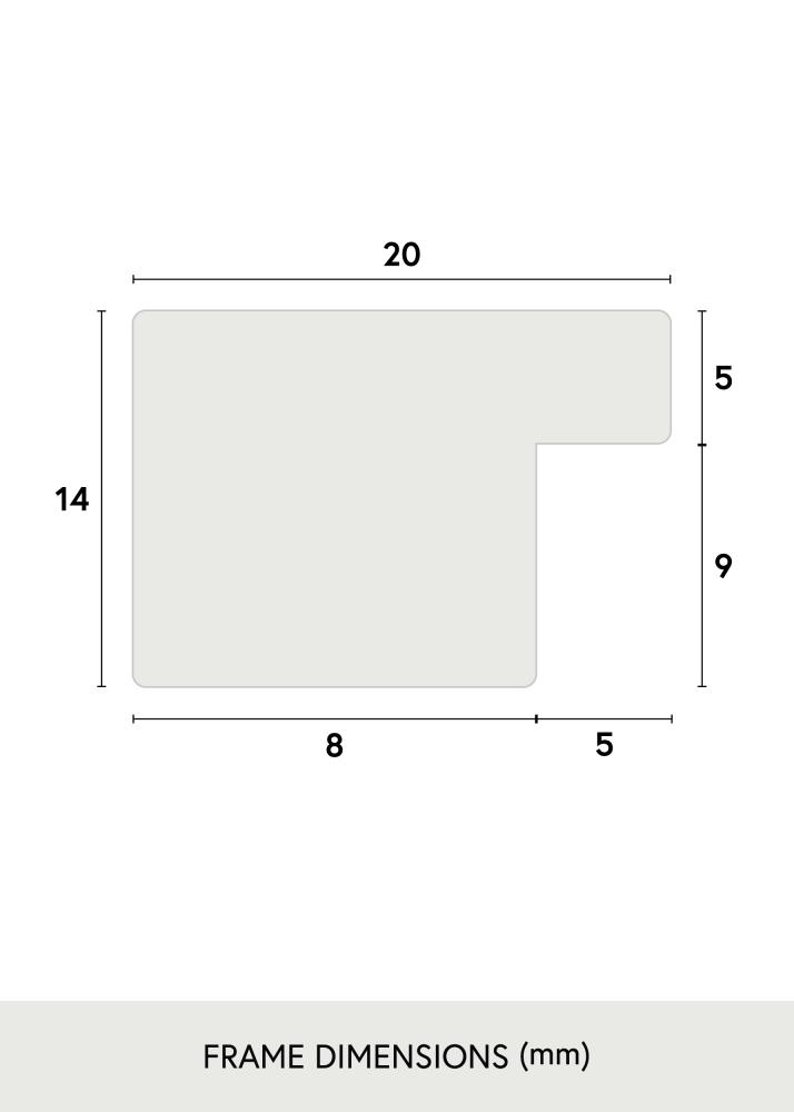 Rāmis BGA Classic Akrila stikls Valrieksts 60x90 cm