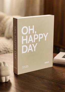 KAILA OH HAPPY DAY Grey - Coffee Table Photo Album (60 Melni lapas)