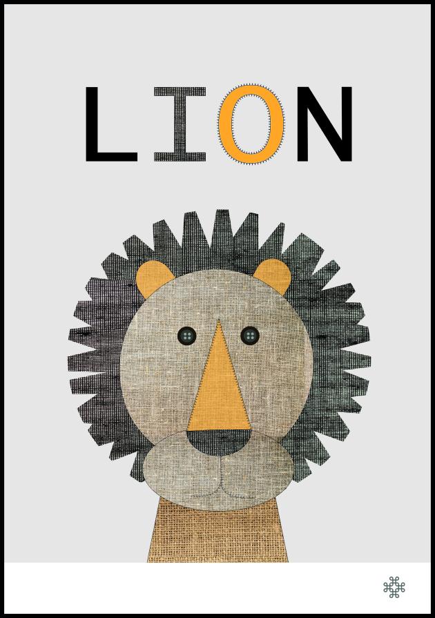 Fabric lion Plakāts