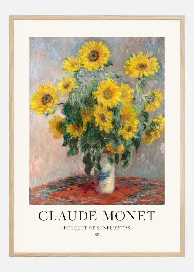 Claude Monet - Bouquet Of Sunflowers Plakāts