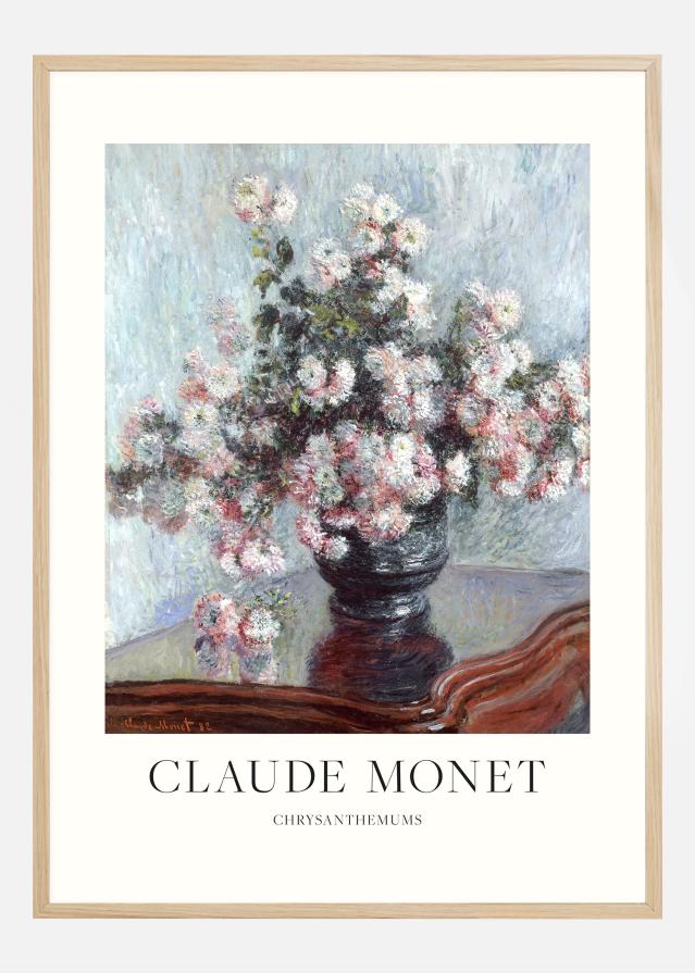 Claude Monet -Chrysanthemums Plakāts