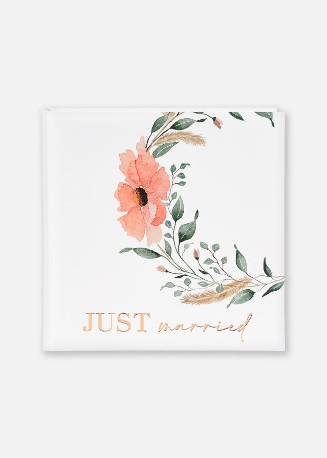 Just married Kāzu albums - 30x31 cm (60 Balti Lappuses / 30 loksnes)