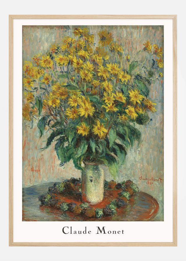 Claude Monet -Jerusalem Artichoke Flowers Plakāts