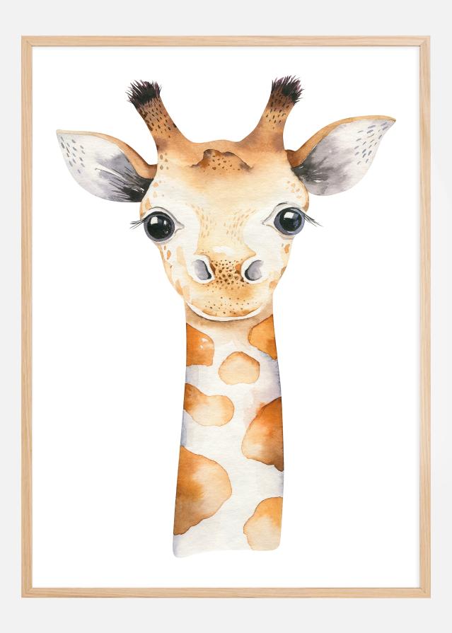 Giraffe Watercolor Plakāts