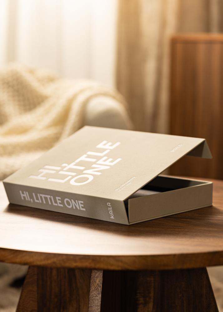 KAILA HI LITTLE ONE Grey - Coffee Table Photo Album (60 Melni lapas)