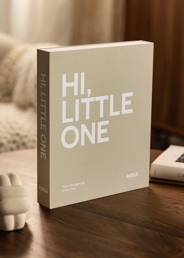 KAILA HI LITTLE ONE Grey - Coffee Table Photo Album (60 Melni lapas)