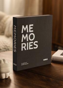 KAILA MEMORIES Black/White - Coffee Table Photo Album (60 Melni lapas)