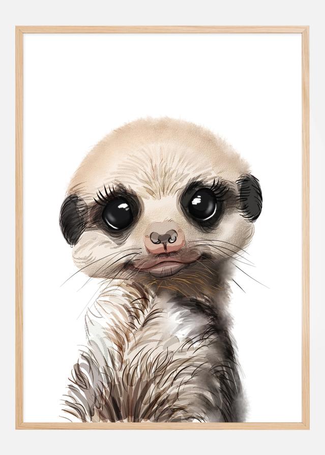 Meerkat Watercolor Plakāts