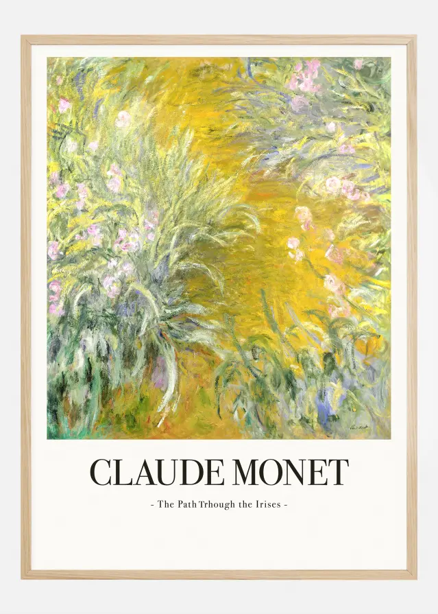 Claude Monet -The Path Through The Irises Plakāts