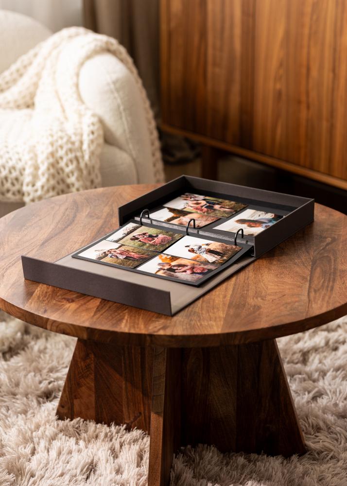 KAILA THE STORY OF US Creme - Coffee Table Photo Album (60 Melni lapas)