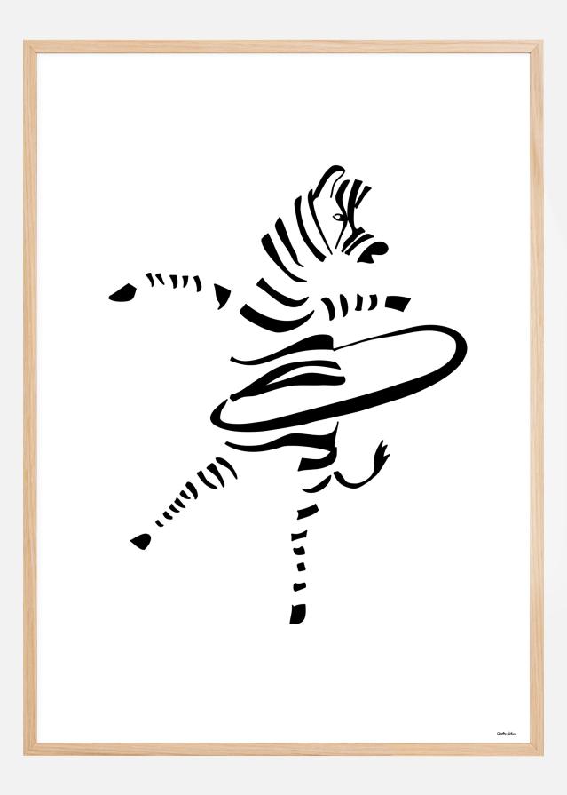 Hula Hoop Zebra Plakāts