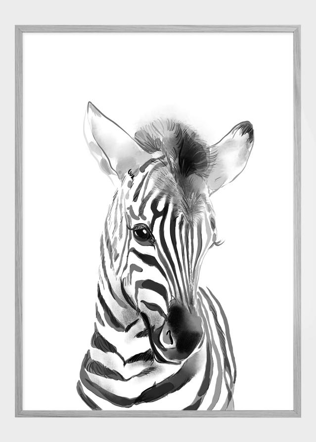 Zebra Watercolor Plakāts