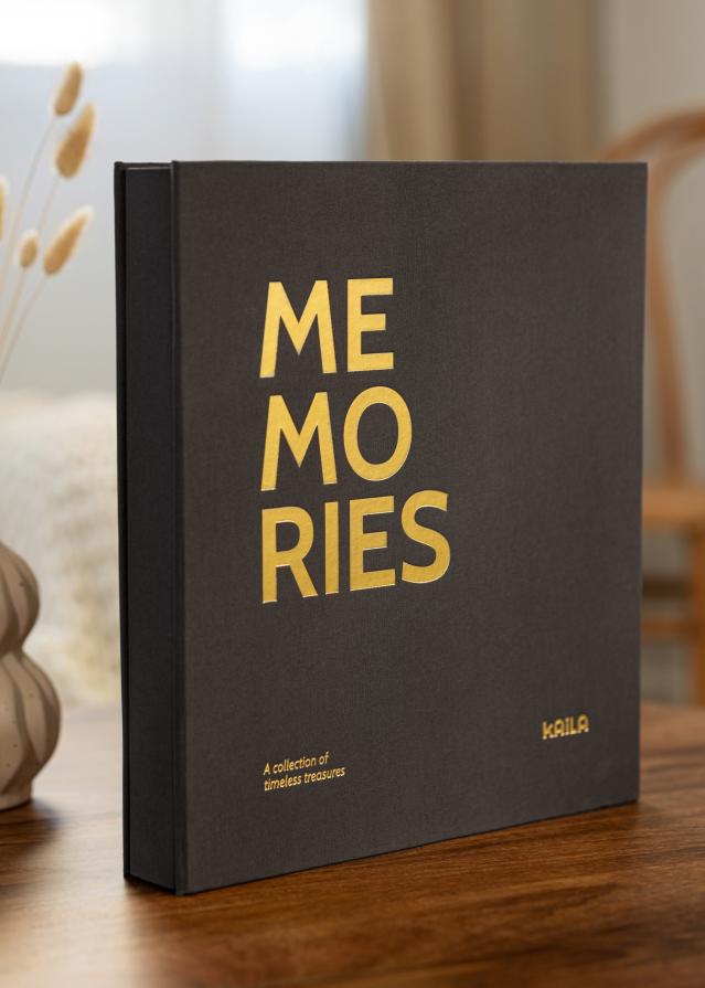 KAILA Foto albums Memories Melns - 600 bildes 11x15 cm