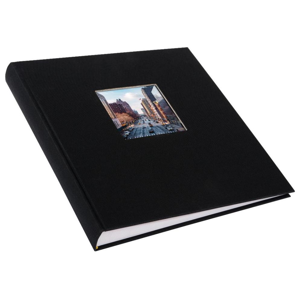 Bella Vista Foto albums Melns - 30x31 cm (100 Balti Lappuses / 50 loksnes)