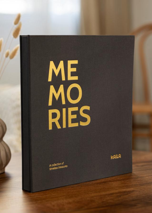 KAILA Foto albums Memories Melns - 300 bildes 11x15 cm