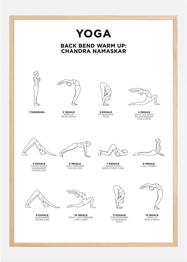 Back Bend - Warm Up - White Plakāts