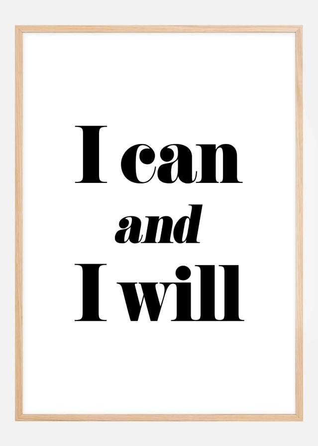 I can and I will Plakāts