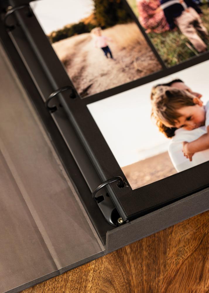 KAILA OUR LOVE STORY Black - Coffee Table Photo Album (60 Melni lapas)