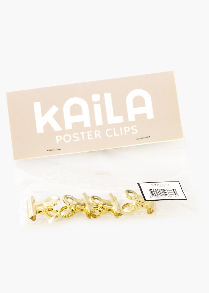 KAILA Plakāts Clip Gold 20 mm - 4-gab