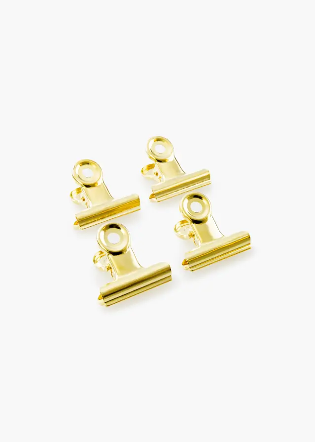 KAILA Plakāts Clip Gold 30 mm - 4-gab