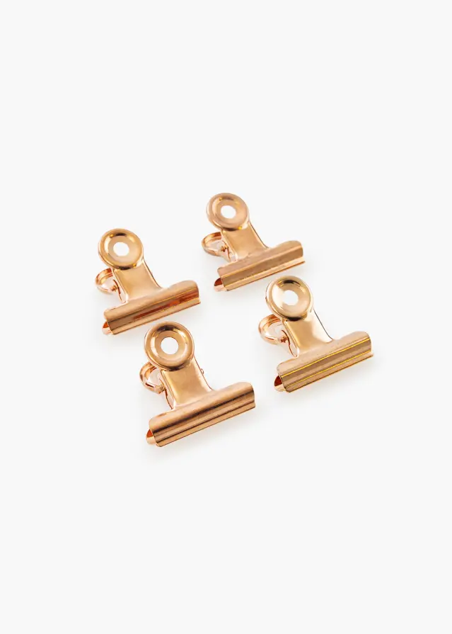 KAILA Plakāts Clip Rose Gold 30 mm - 4-gab