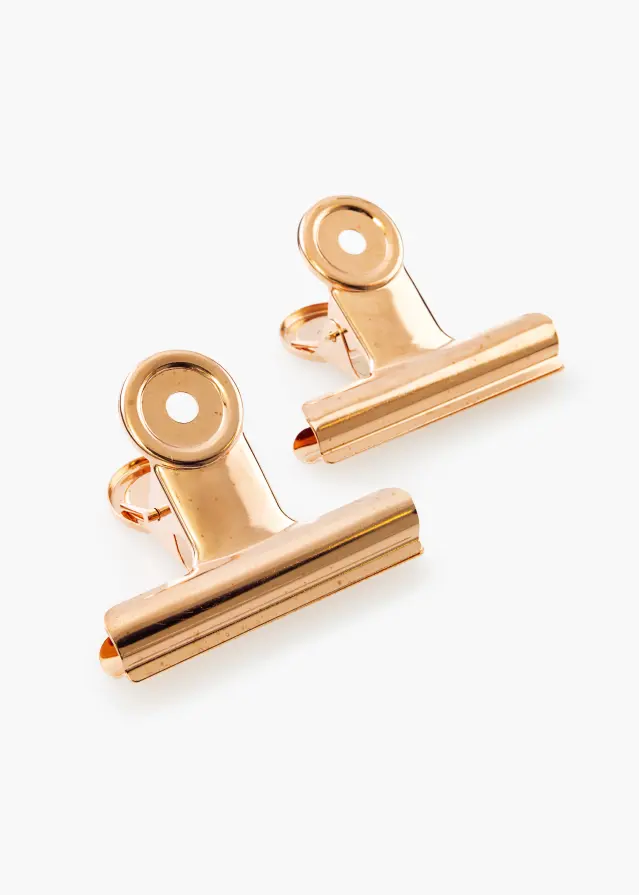 KAILA Plakāts Clip Rose Gold 65 mm - 2-gab