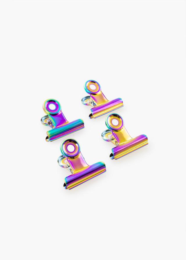 KAILA Plakāts Clip Rainbow 30 mm - 4-gab