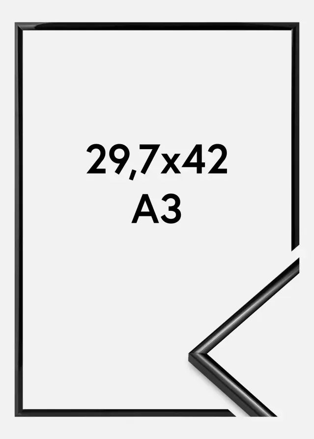 Rāmis Scandi Akrila stikls Melns 29,7x42 cm (A3)