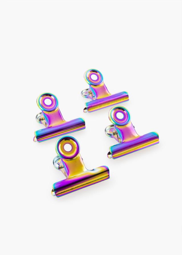 KAILA Plakāts Clip Rainbow 40 mm - 4-gab