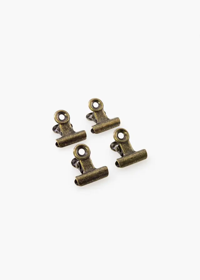 KAILA Plakāts Clip Retro Bronze 20 mm - 4-gab