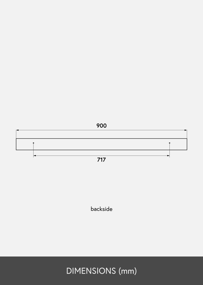 KAILA Plaukts gleznai Melns 90 cm