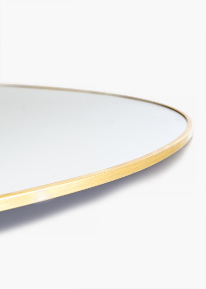 KAILA Round Mirror - Thin Brass 70 cm Ø