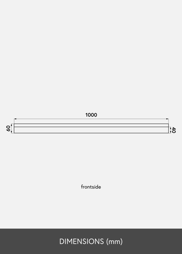 KAILA Plaukts gleznai Melns 100 cm