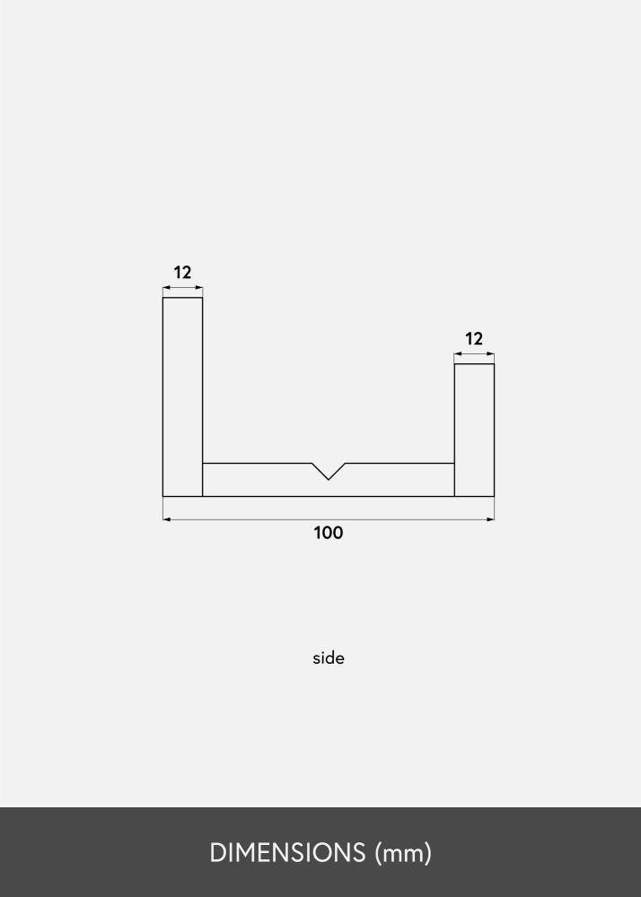 KAILA Plaukts gleznai Melns 100 cm