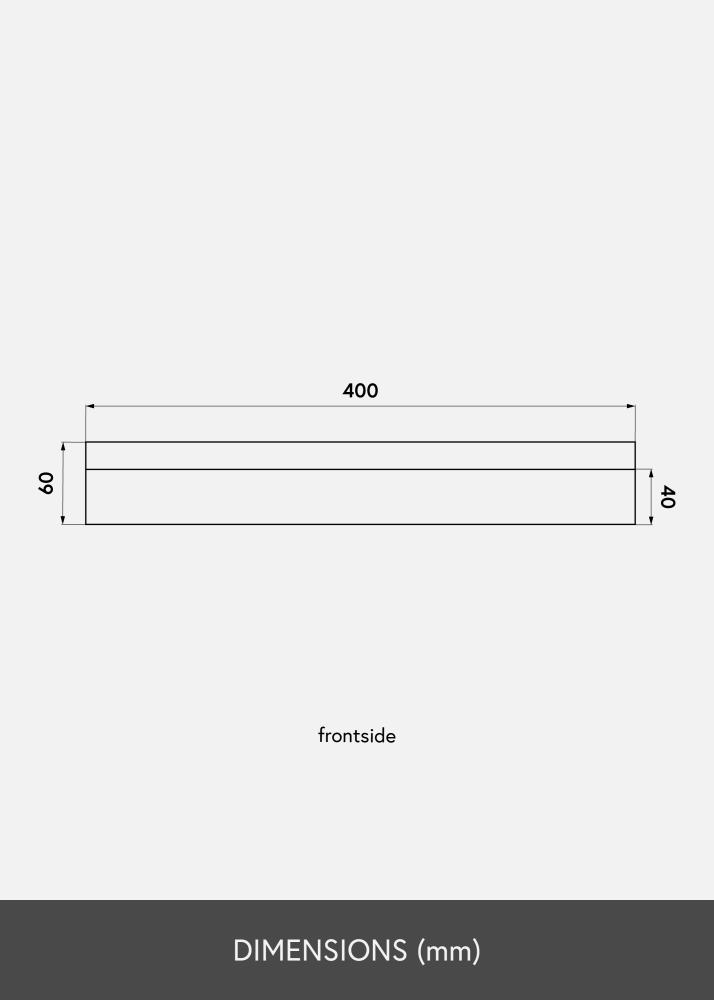 KAILA Plaukts gleznai Ozols 40 cm