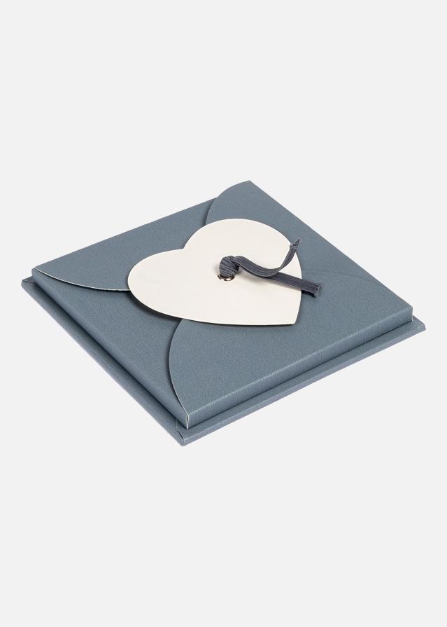 PAC Leporello Heart Pelēks - 11 bildes 10x10 cm