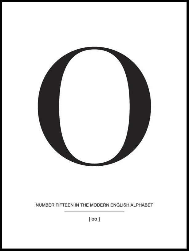 Letter O Plakāts