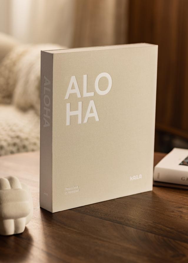 KAILA ALOHA - Coffee Table Photo Album (60 Melni Lappuses / 30 loksnes)