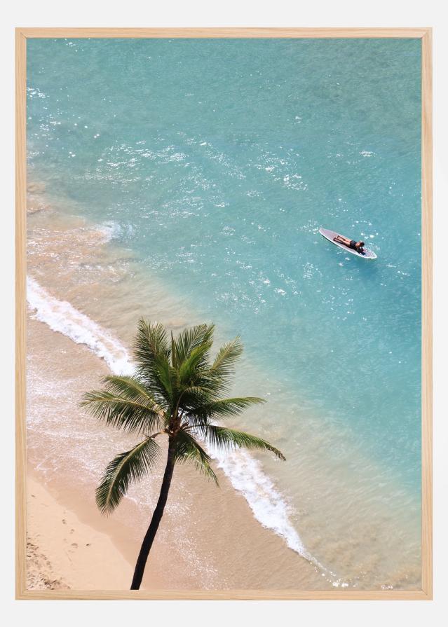 Surfing at the Beach Plakāts