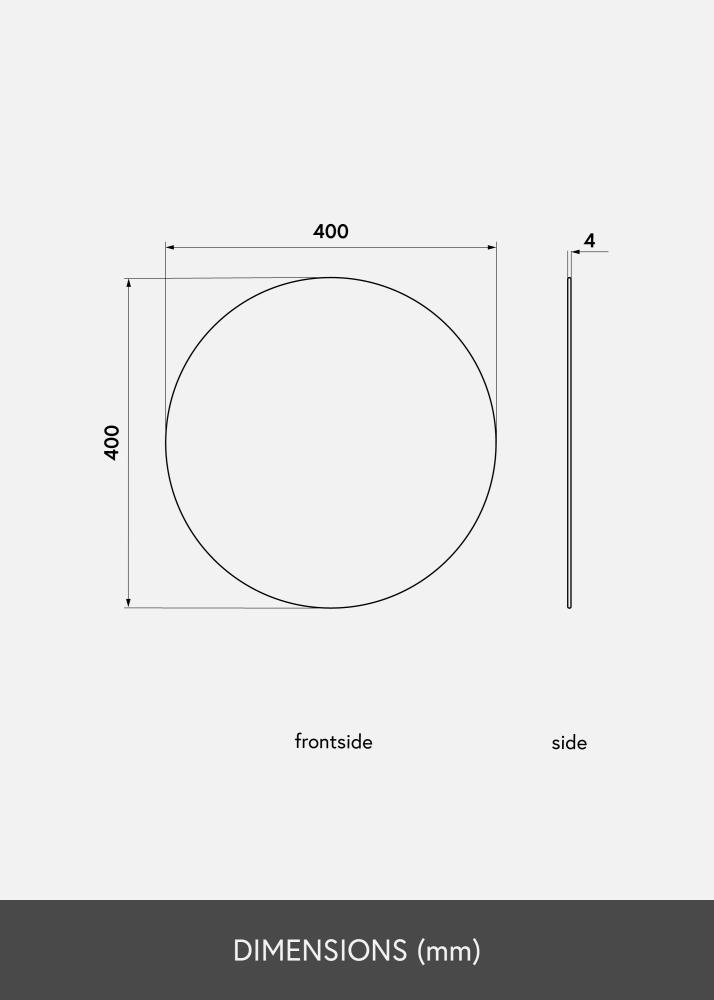 KAILA Apaļš Spogulis 40 cm Ø