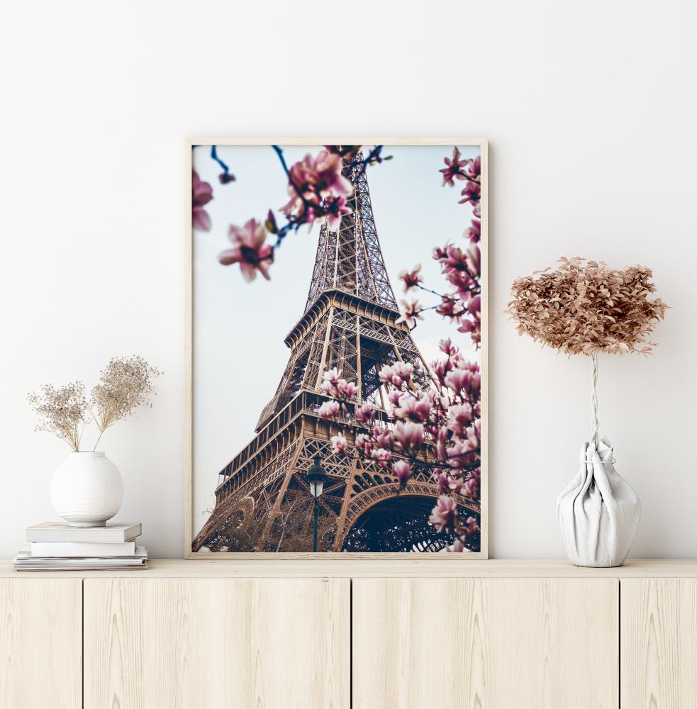 Eiffel Tower Blossoms Plakāts