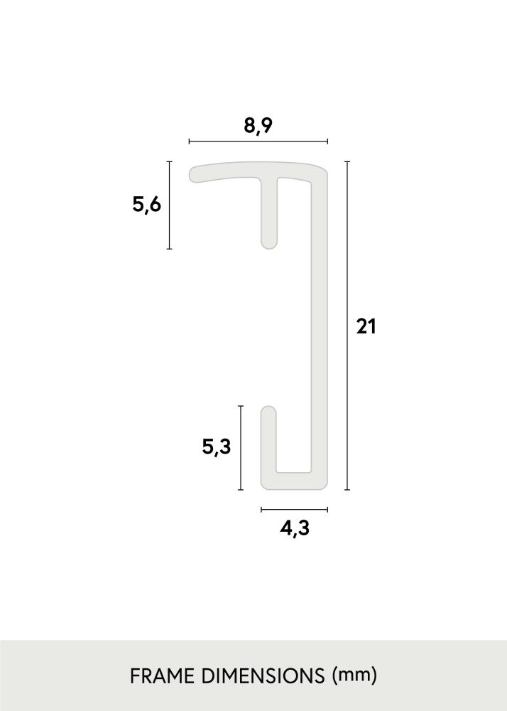 Rāmis Plakāts Frame Aluminum Gold 10x15 cm