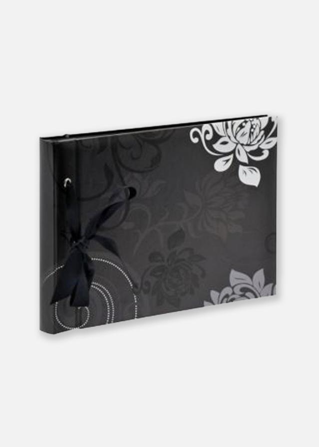 Grindy Foto albums Melns - 23,5x16 cm (40 Melni Lappuses / 20 loksnes)