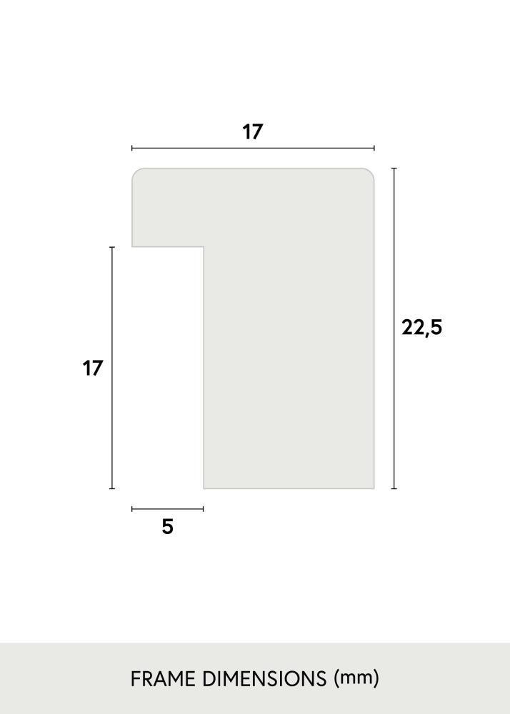 Rāmis Grimsåker Ozols 45x60 cm - Paspartū Melns 12x18 inches