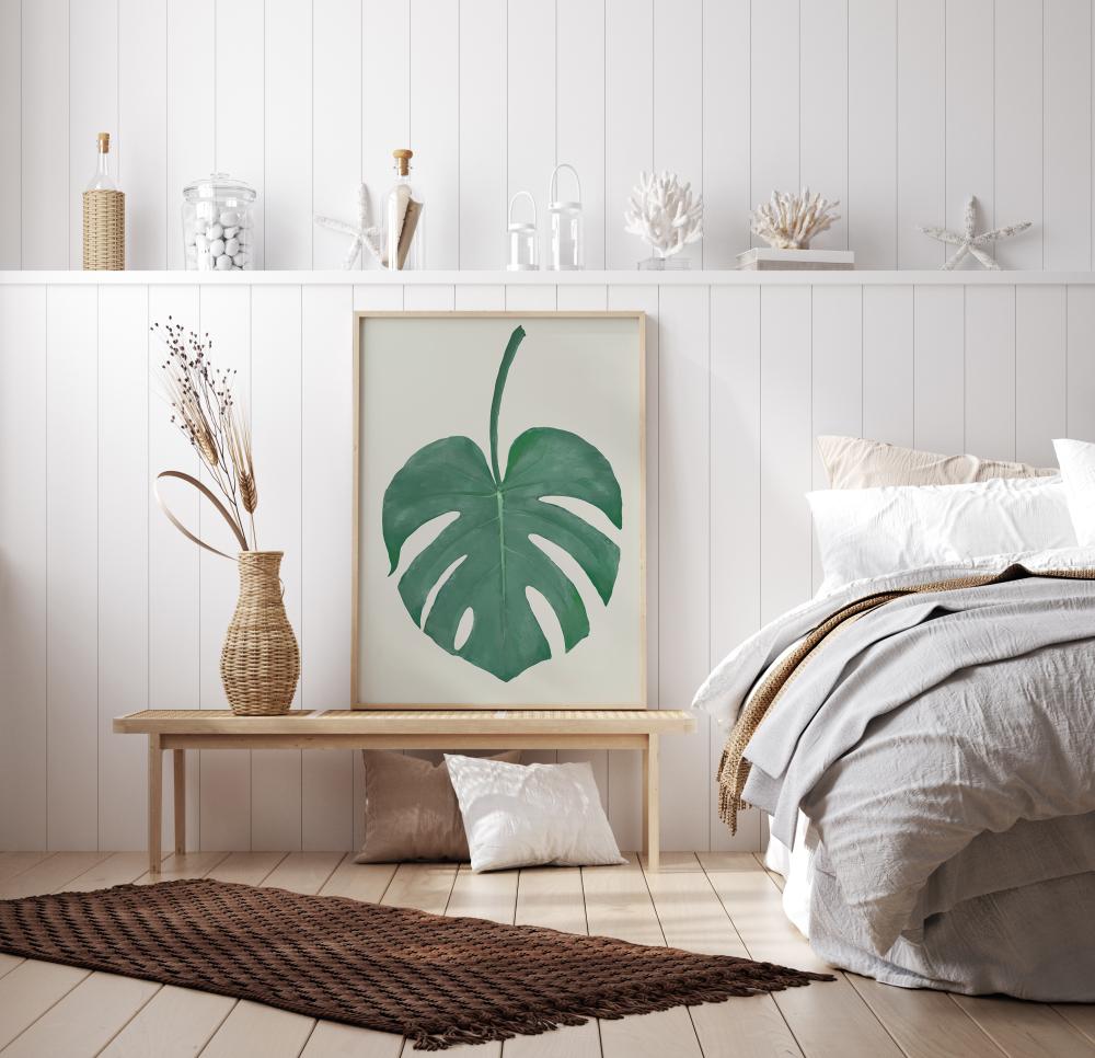 Monstera Aqua Plakāts