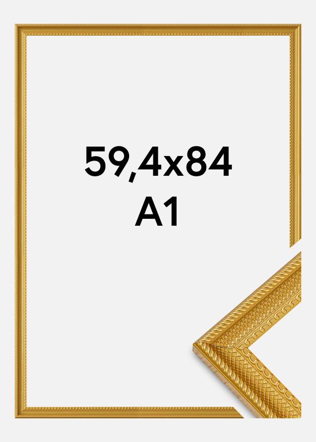 Rāmis Lattice Akrila stikls Zelta 59,4x84 cm (A1)