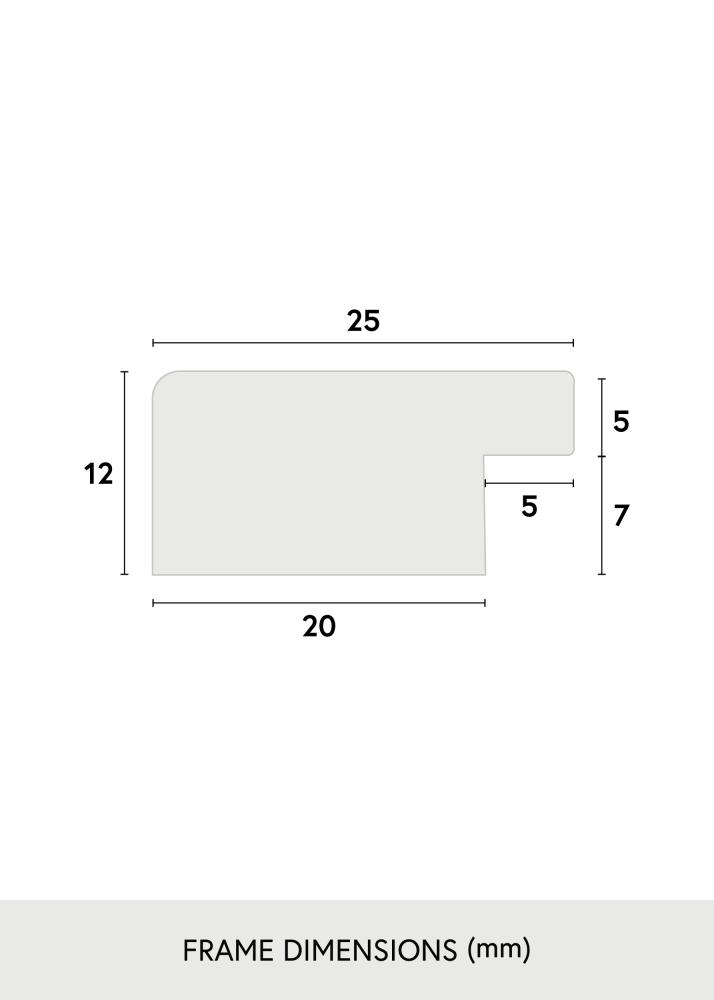 Rāmis Trendline Balts 30x50 cm - Paspartū Balts 20x40 cm