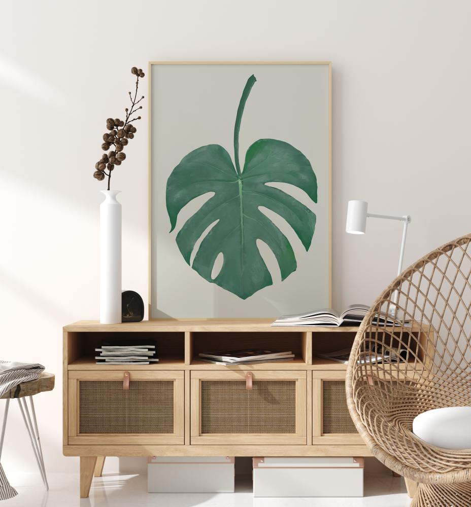 Monstera Aqua Plakāts