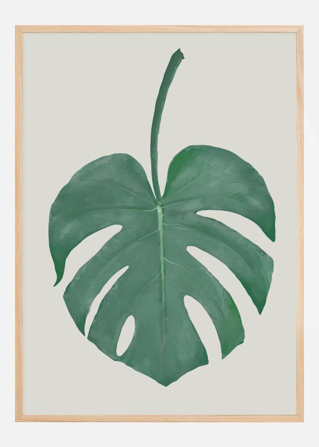 Monstera Aqua Plakāts